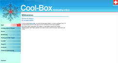 Desktop Screenshot of coolbox.ch
