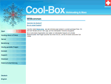 Tablet Screenshot of coolbox.ch